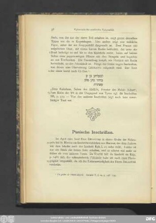 Punische Inschriften.