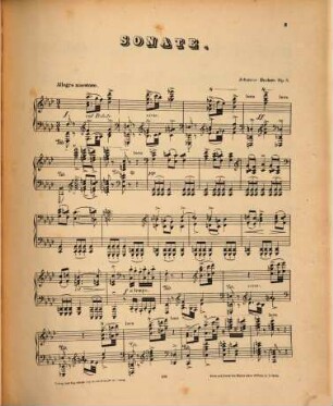 Sonate (f moll) : für d. Pianoforte ; op. 5