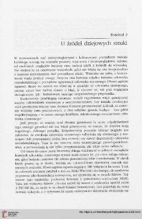 Rozdział 2: U źródeł dziejowych sztuki