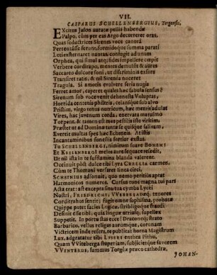 VII. Casparus Shellenbergius