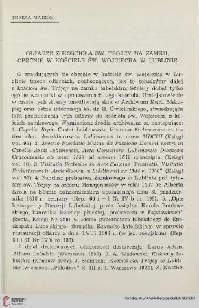 6: Ołtarze z kościoła św. Krzyża przy kościele św. Wojciecha w Lublinie
