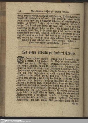 Na pjatu nedźelu po ßwjatej Trojizy