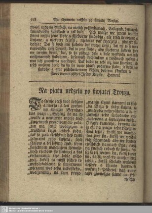 Na pjatu nedźelu po ßwjatej Trojizy