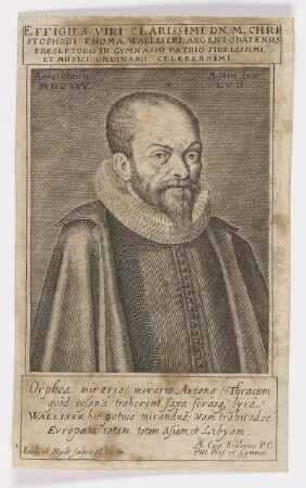 Bildnis der Christophorus Thomas Walliserus