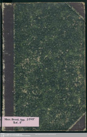 5: Reisetagebuch aus Korea - Mscr.Dresd.App.3045,Bd.5 : Fortsetzung des Tagebuchs