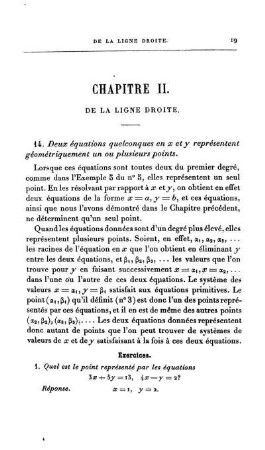 Chapitre II. De la linge Droite.