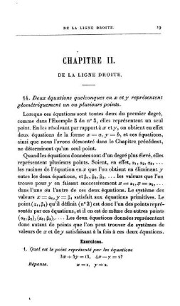 Chapitre II. De la linge Droite.