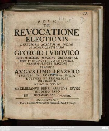 De Revocatione Electionis