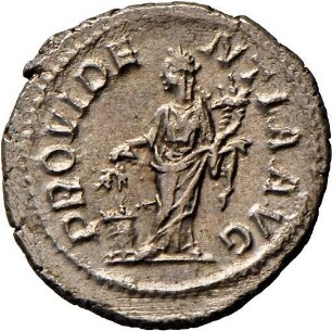 Denar des Severus Alexander mit Darstellung der Providentia