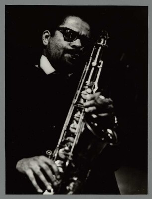 Andrew White : Portrait des Jazzmusikers Andrew White in der Kongresshalle bei den 8. Leipziger Jazztagen 1983