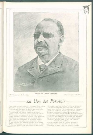 La Voz del Porvenir : [Junto con un retrato de Valentín Lamas Carvajal]