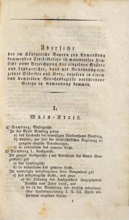 Statistik des Königreiches Bayern in Beziehung auf materielle bürgerliche Gesetze mit Ausschlusse des Rhein-Kreises