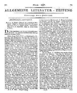 Journal der practischen Arzneykunde und Wundarzneykunst. Bd. 11-12. Hrsg. v. C. W. Hufeland. Berlin: Unger 1800 Auch u. d. T.: Neues Journal der practischen Arzneykunde und Wundarzneikunst. Bd. 4-5.