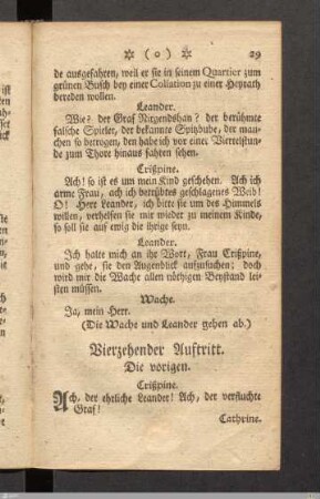 Vierzehender Auftritt.