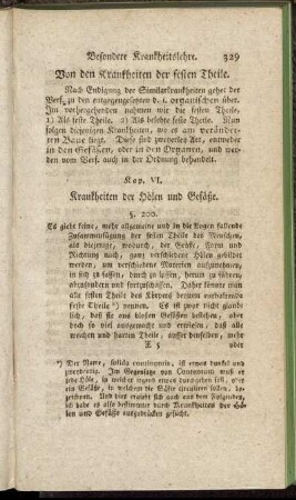 Von den Krankheiten der festen Theile
