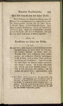 Von den Krankheiten der festen Theile
