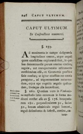Caput Ultimum. De Constructione munimenti.