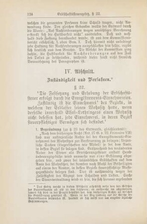 IV. Abschnitt. Zuständigkeit und Verfahren