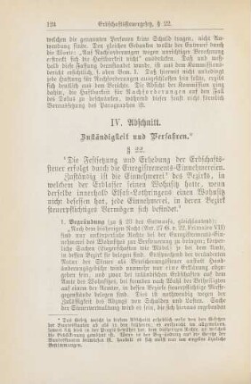 IV. Abschnitt. Zuständigkeit und Verfahren
