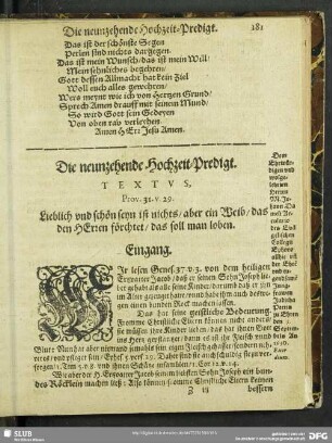 Die neunzehende Hochzeit-Predigt