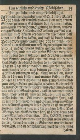 Um zeitliche und ewige Wohlfahrt