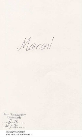 Marconi, Luigi; Marconi, Elisabetha, Schauspielerin