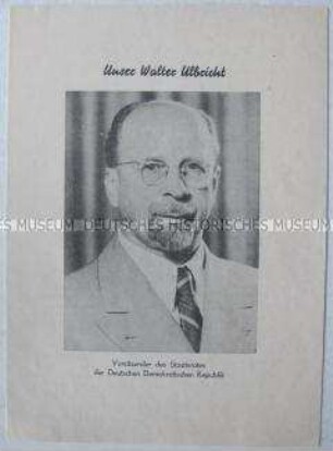 Propagandaschrift der Nationalen Front zur Bildung des Staatsrates der DDR