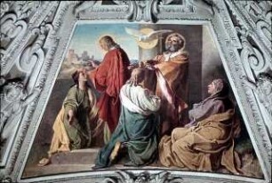 Erste Firmung in Samaria durch die Apostel Petrus und Johannes