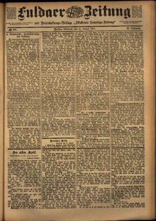 Ausgabe vom Mittwoch, den 21. August 1901.