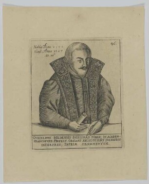 Bildnis des Gvilielmvs Hildenivs