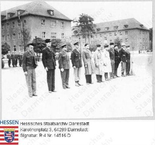 Darmstadt, 1947 Oktober 16 / Versammlung von amerikanischen Offizieren in Darmstadt / Gruppenaufnahme