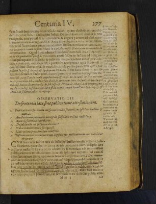 Observatio LII. De sententia lata sine publicatione attestationum.