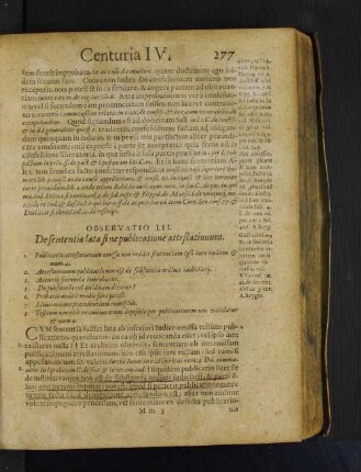 Observatio LII. De sententia lata sine publicatione attestationum.