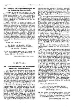 Zulassung zum Vorbereitungsdienst für das Lehramt der Landwirtschaft : [Erziehung] ; [Für das Reich] ; [Amtliche Erlasse] ; [Amtlicher Teil]