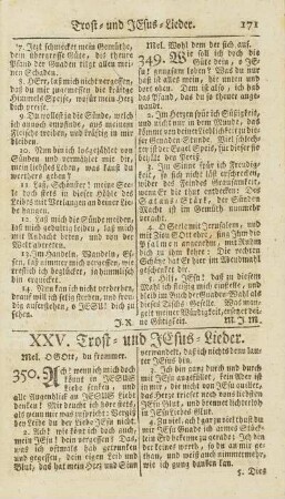 XXV. Trost- und Jesus-Lieder.