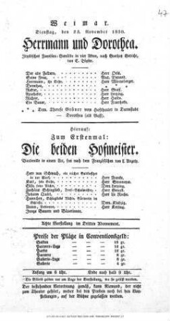 Herrmann und Dorothea