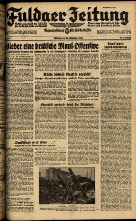 Ausgabe vom Mittwoch, den 12. November 1941.