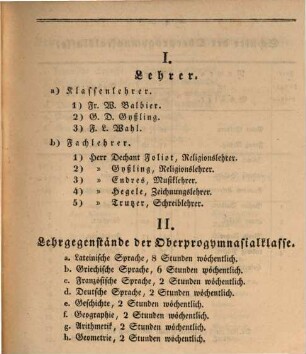 Kurzer Bericht über den Stand des Progymnasiums zu Kaiserslautern : im Studienjahre ...; bekannt gemacht bei der öffentlichen Preise-Vertheilung. 1825/26 (1826)