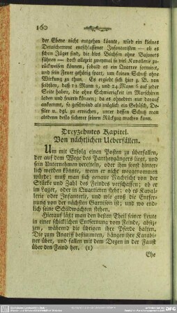 Dreyzehntes Kapitel. Von nächtlichen Ueberfällen