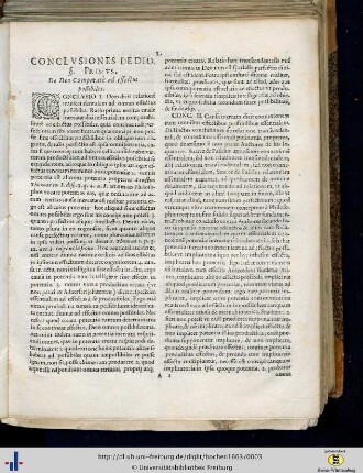 Conclusiones Philosophicae de Deo.