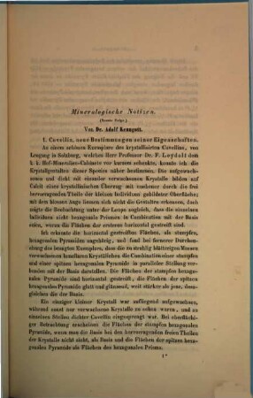 Mineralogische Notizen, 9