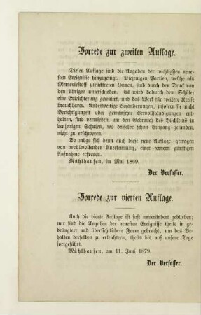 Vorrede zur zweiten Auflage. Vorrede zur vierten Auflage