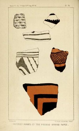 Pottery found at the Pueblo Hungo Pavie