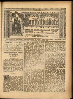 Erste Ausgabe vom Sonntag, den 20. Oktober 1907.