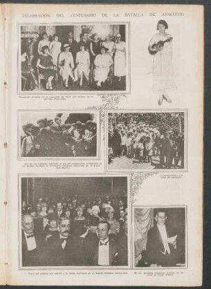 Celebración del centenario de la Batalla de Ayacucho