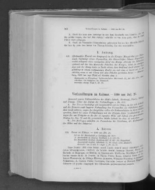 Verhandlungen zu Kalmar. - 1400 um Jul. 25.