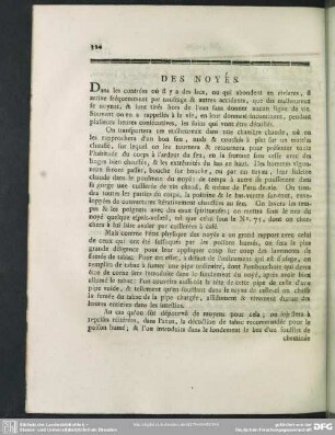 Des Noyés
