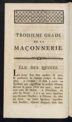 Élu Des Quinze