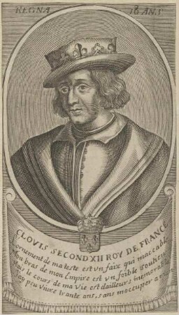 Bildnis des Clovis II., König des Fränkischen Reiches