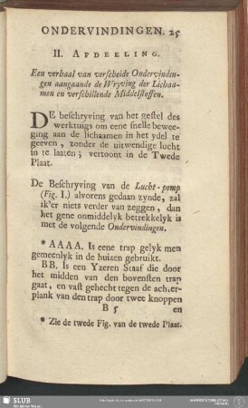 II. Afdeeling. Een verhaal van verscheide Ondervindingen aangaande de Wryving der Lichaamen en verschillende Middelstoffen